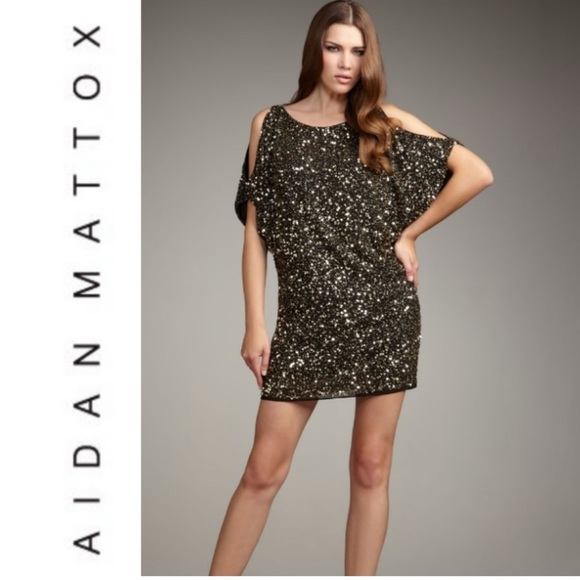 Adien Mattox Cold Shoulder cocktail dress ( 18 ) - Picture 1 of 7
